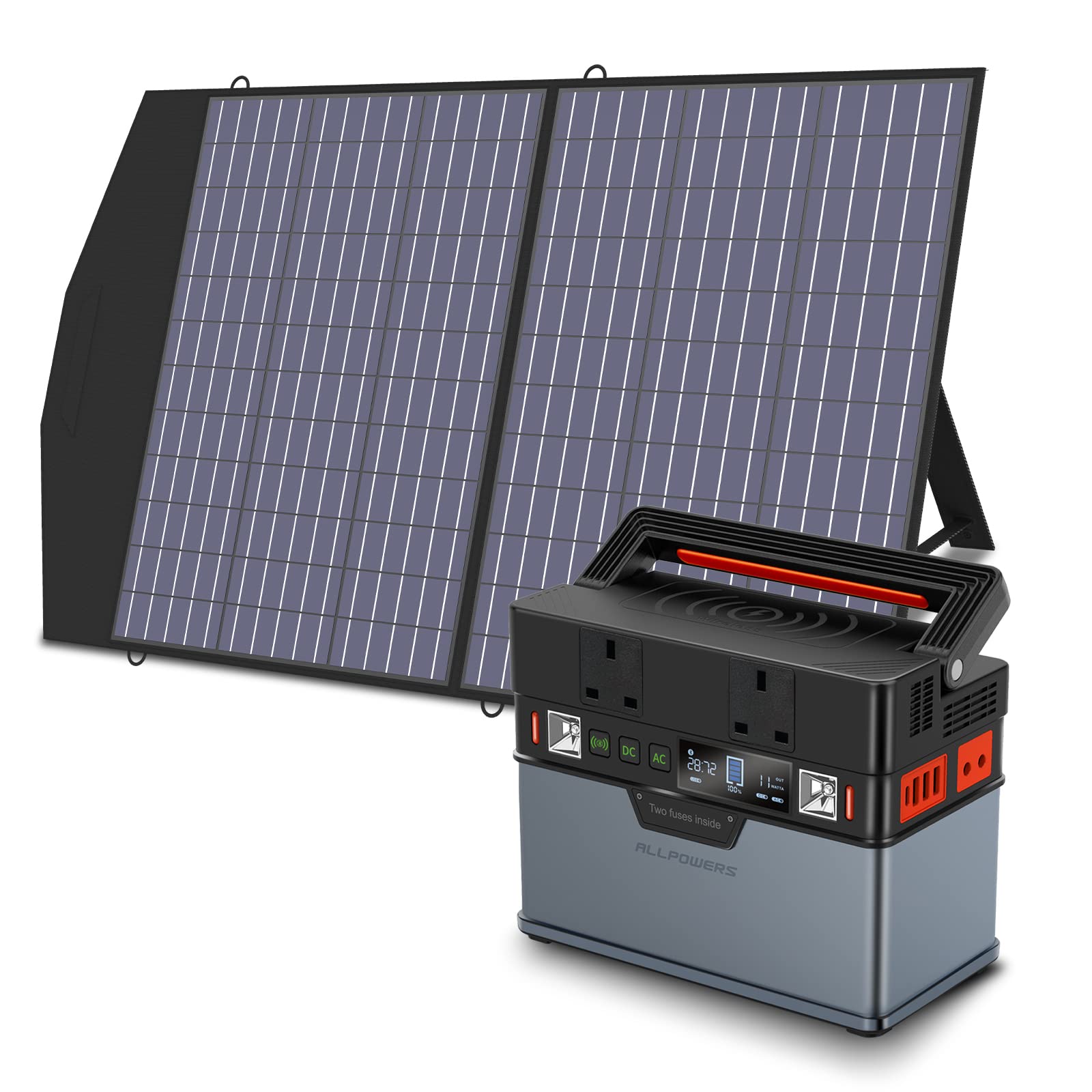 ALLPOWERS Solar Generator S300 (S300 + Polycrystalline SolarPanel 100W)