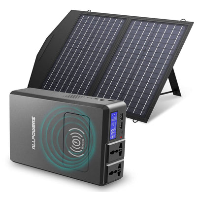 ALLPOWERS Solar Generator S200 (S200 + Monocrystalline SolarPanel 60W)