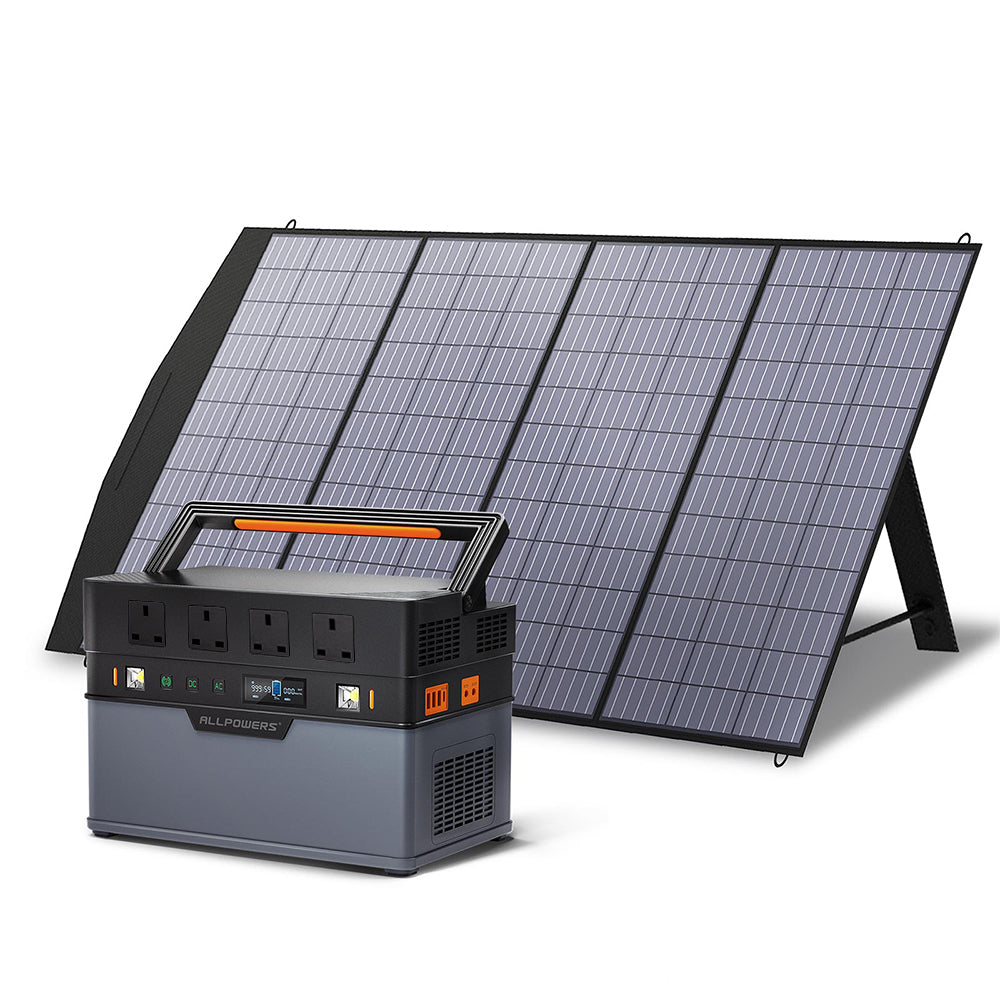 ALLPOWERS Solar Generator 1500W (S1500 + SP033 200W Solar Panel)