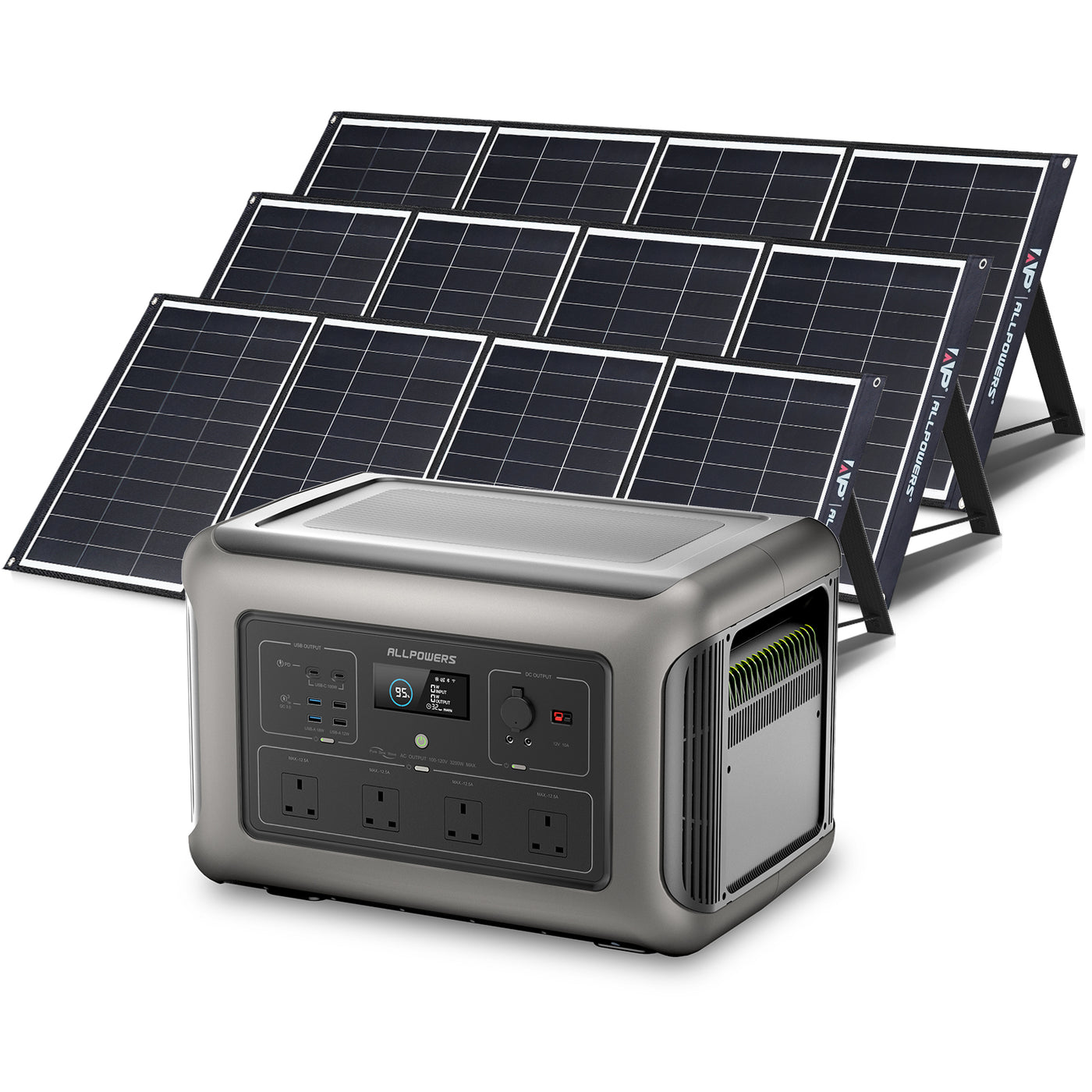 ALLPOWERS Solar Generator Kit (R3500 + SP035 200W Monocrystalline Solar Panel)