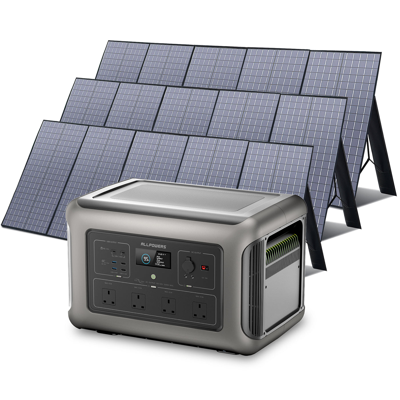 ALLPOWERS Solar Generator Kit (R3500 + SP037 400W Solar Panel)