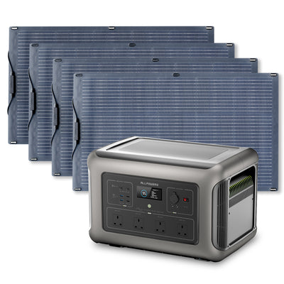 ALLPOWERS Solar Generator Kit (R3500 + SF100 100W Flexible Solar Panel)