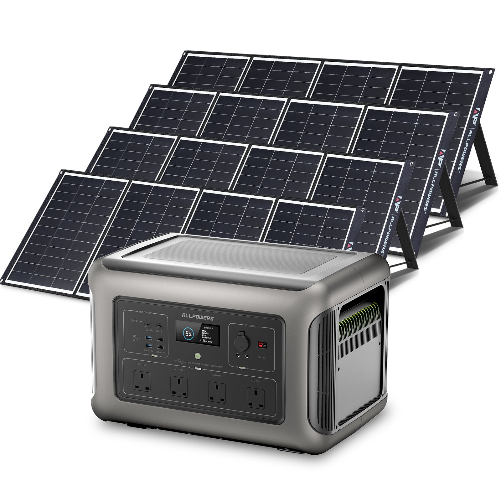 ALLPOWERS Solar Generator Kit (R3500 + SP035 200W Monocrystalline Solar Panel)