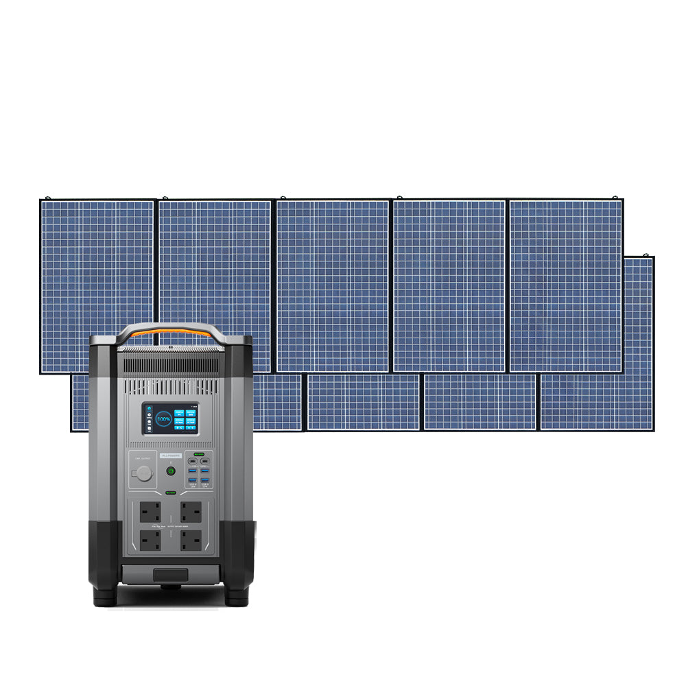 ALLPOWERS Solar Generator Kit 4000W (R4000 + SP037 400W Solar Panel)