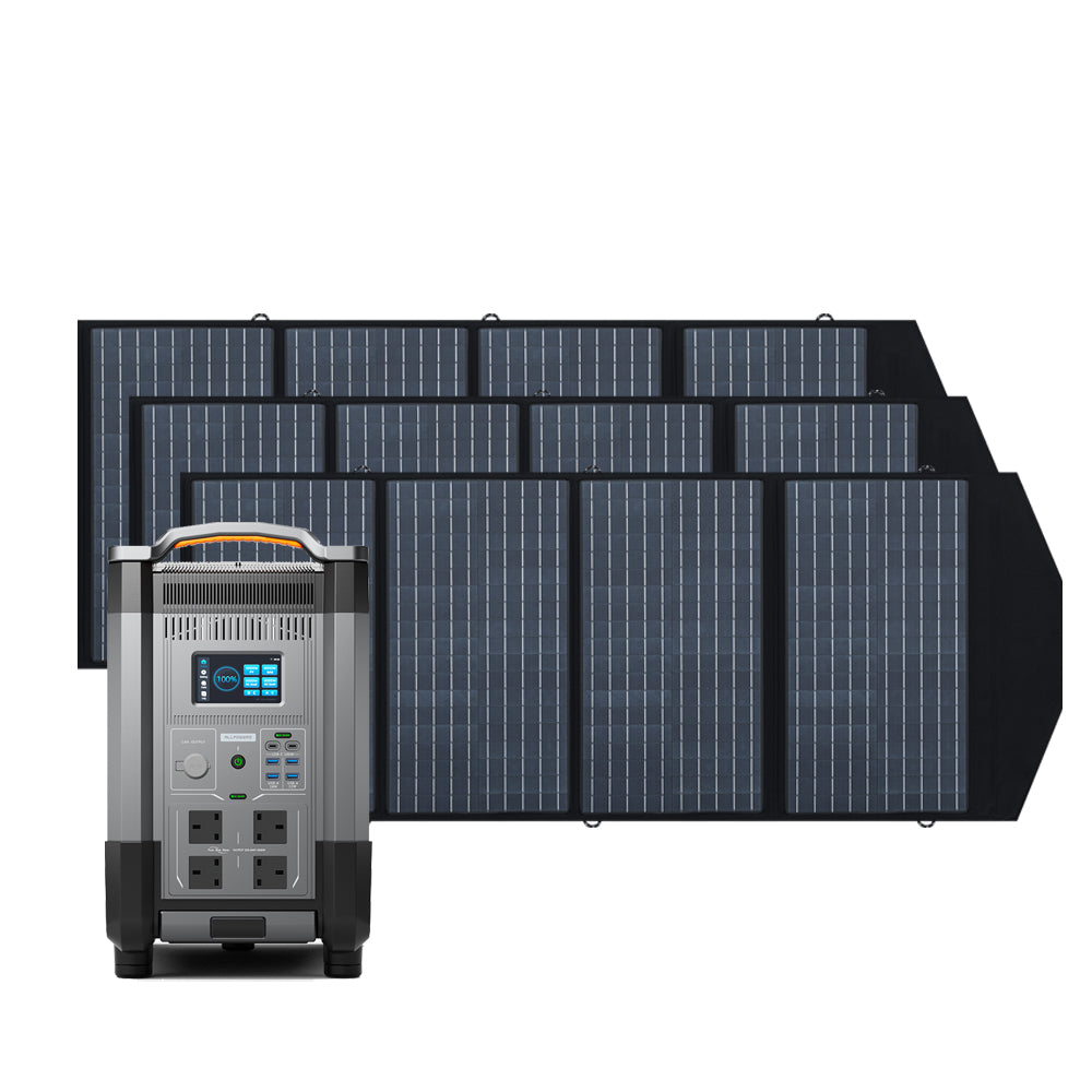 ALLPOWERS Solar Generator Kit 4000W (R4000 + SP029 140W Solar Panel)