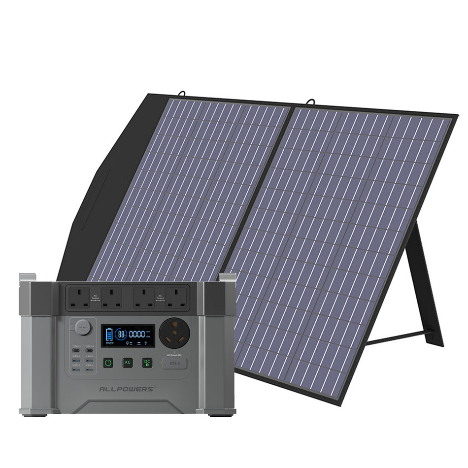 ALLPOWERS Solar Generator 2400W (S2000 Pro + SP027 100W Solar Panel)