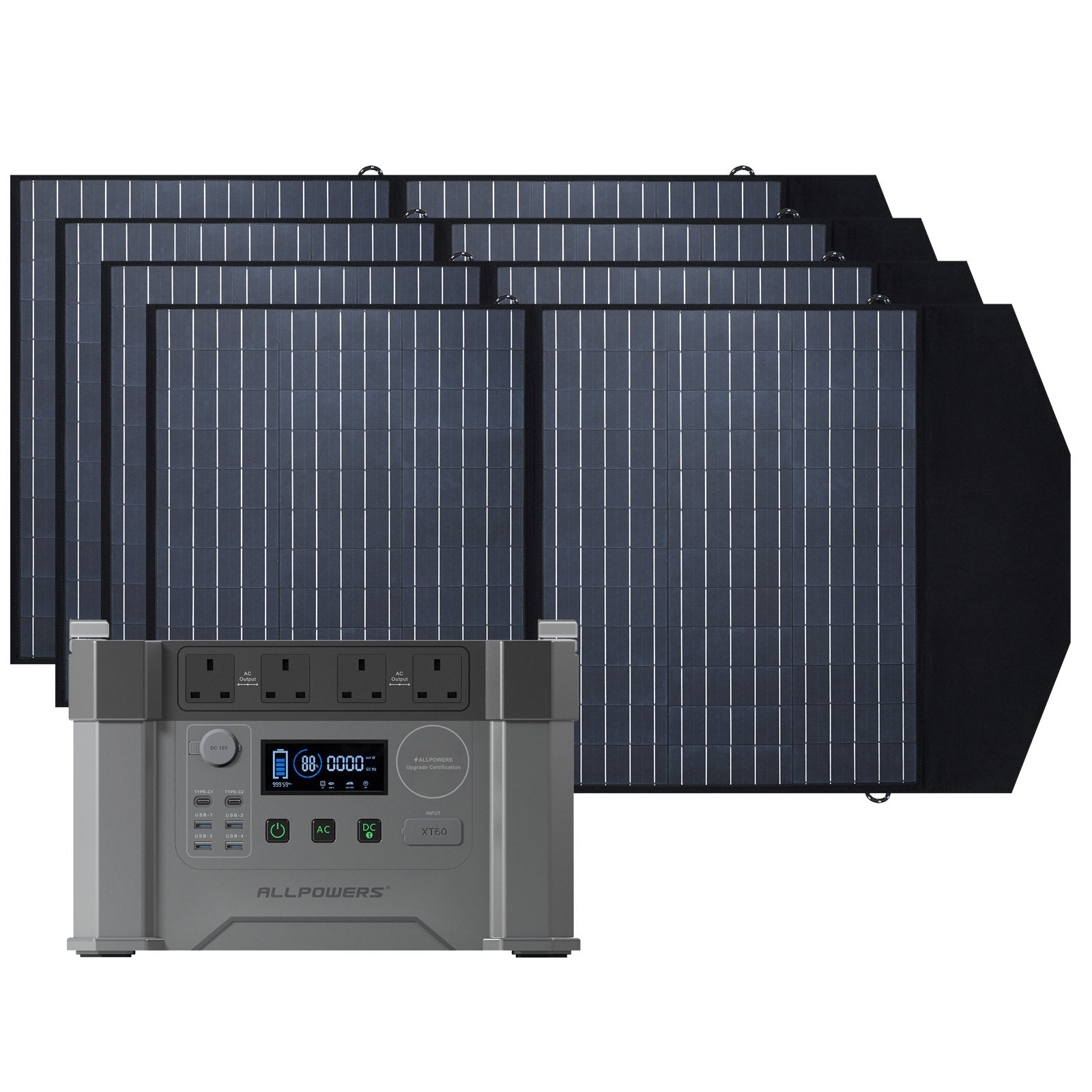 ALLPOWERS Solar Generator 2000W (S2000 + SP027 100W Solar Panel)